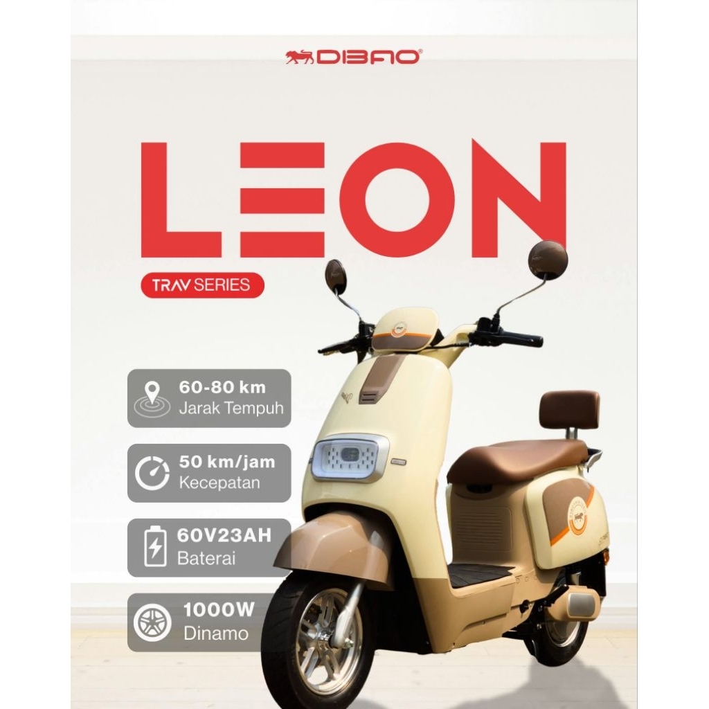 LEON DIBAO Moped Listrik Super Irit