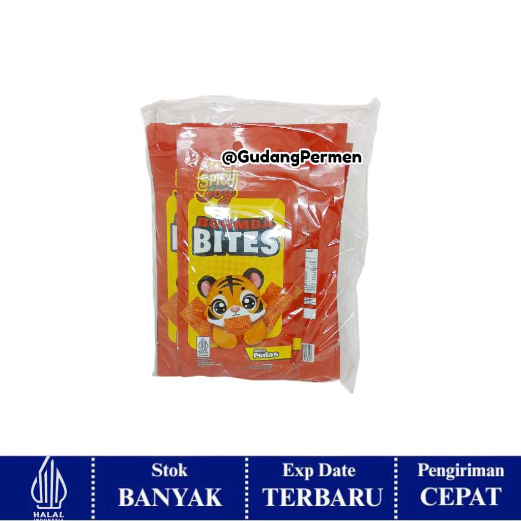Spicy Joy Boomba Bites 32 gr isi 10 / Snack Nabati Pedas Manis