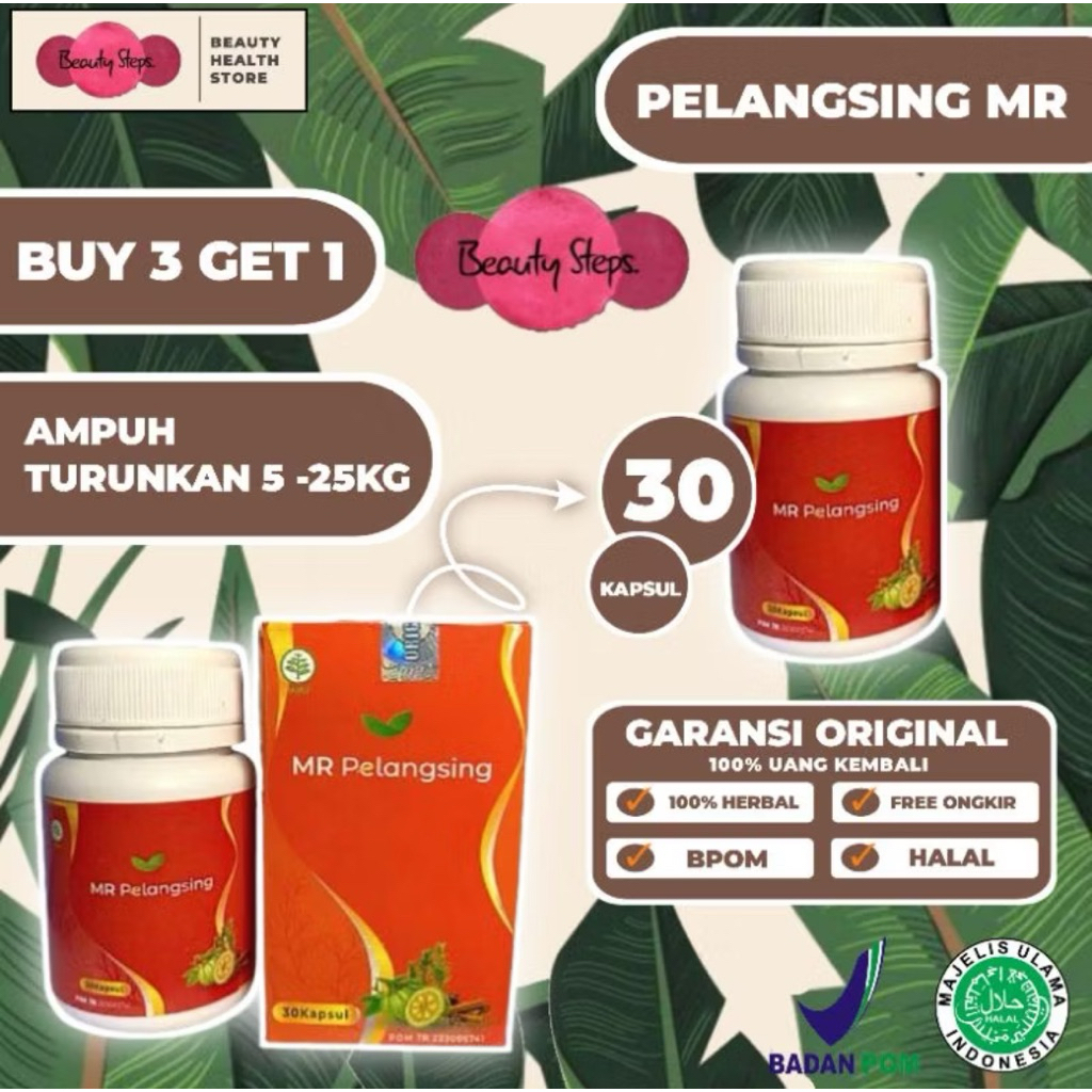 COD PROMO BELI 3 GRATIS 1 PELANGSING MR | PELANGSING BADAN MR ORIGINAL OBAT DIET BPOM CEPAT DAN AMPU