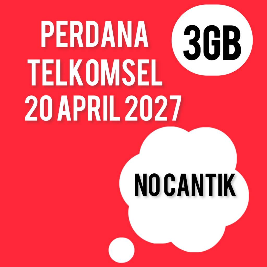 Perdana Telkomsel 3GB NO CANTIK