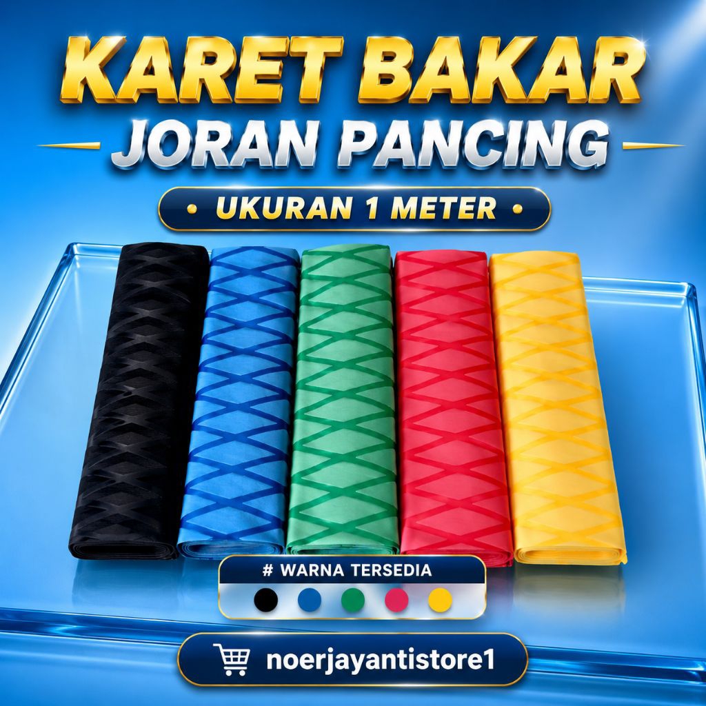KARET BAKAR  / GRIP BAKAR  [joran pancing motif ] ukuran 1 meter