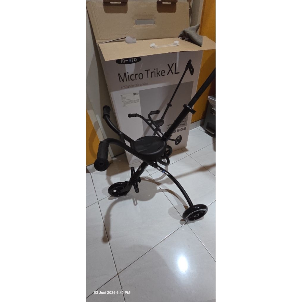 Micro Trike XL Preloved Black Hitam