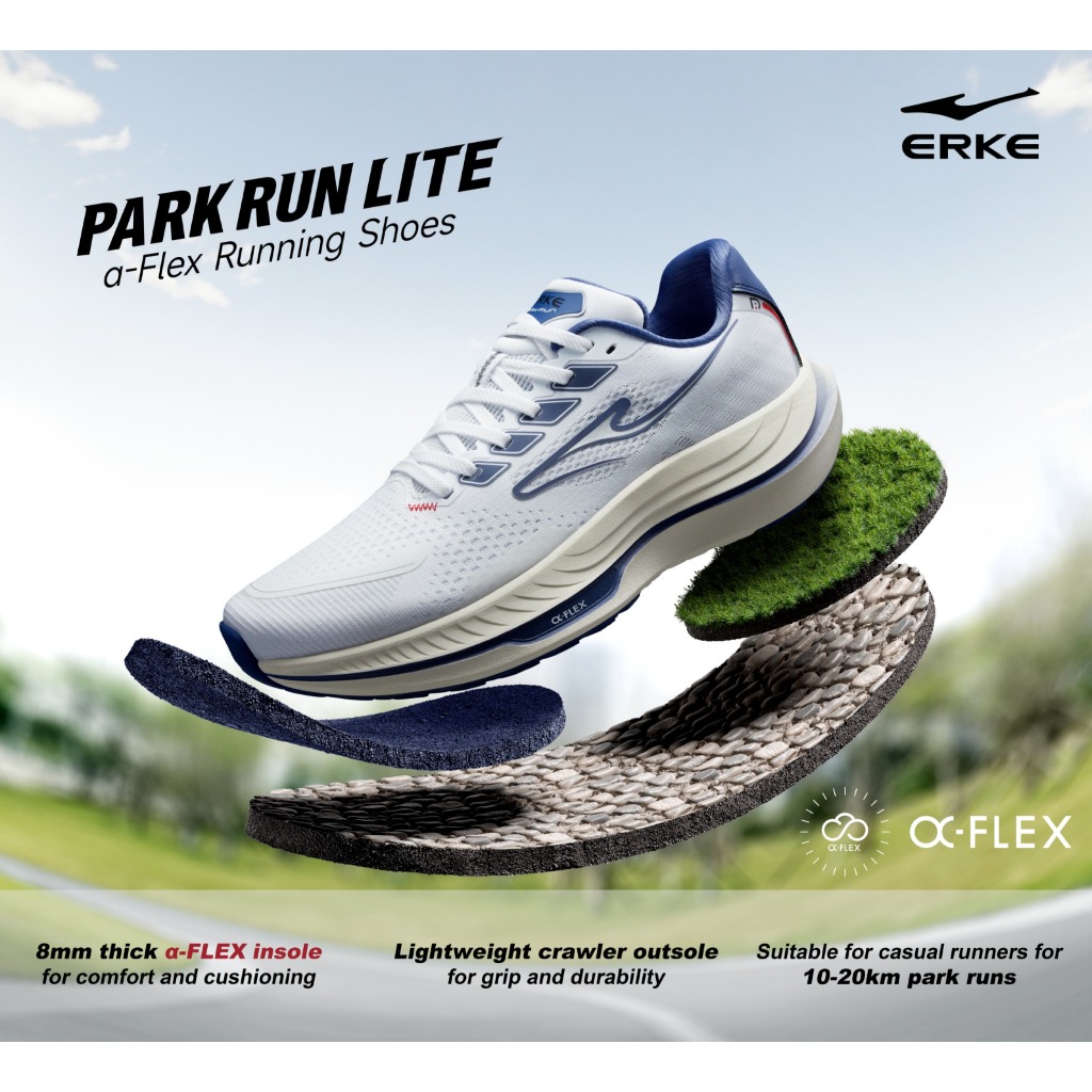 ERKE Sepatu Running Park Run Lite 1 11125103271-008