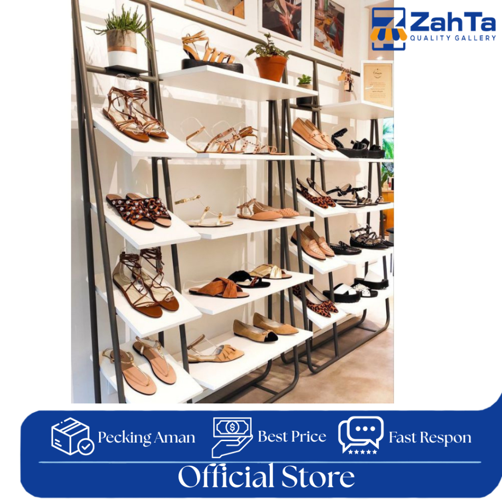 RAK DISPLAY TOKO SEPATU RAK SEPATU FURNITURE