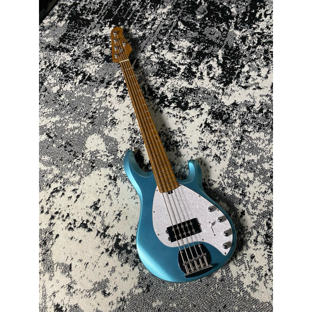SQOE SBMS500 MBL 5 String Bass in Metallic Blue