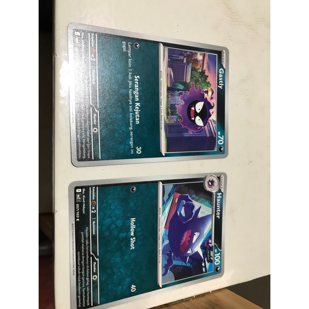 kartu pokemon gastly haunter