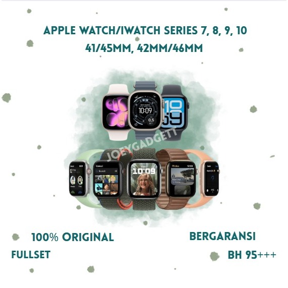 Apple Watch Series 7,8,9,10 41/45MM,42/49MM Second Original Fullset Garansi Ex Internasional