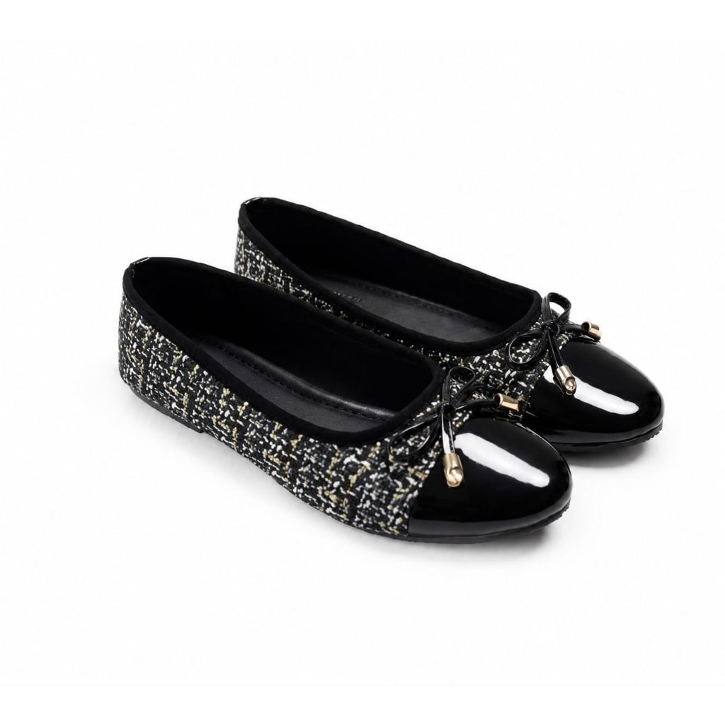 Aurelia Lace Ribbon Mary Jane Comfort Flats