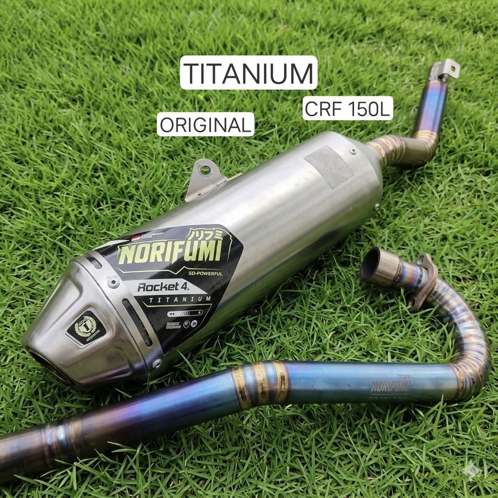 KNALPOT NORIFUMI ROCKET 4 TITANIUM ORIGINAL