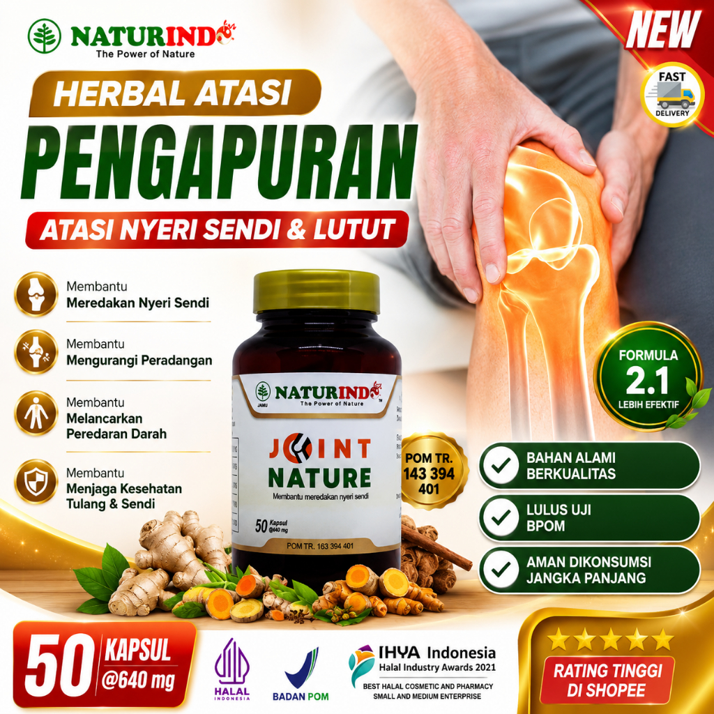 Naturindo Joint Nature Obat Nyeri Sendi Joint Nature Naturindo Pengapuran Tulang Osteoarthritis