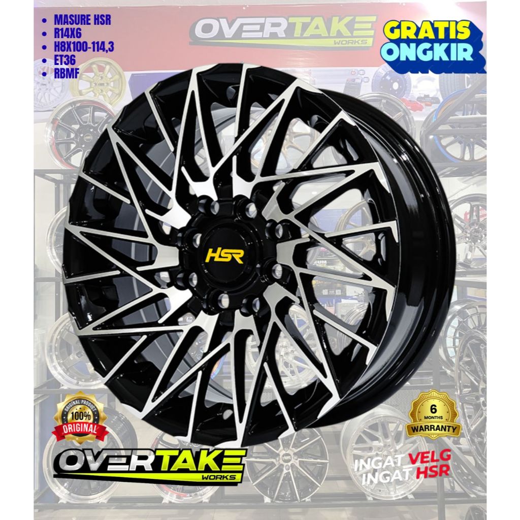 VELG RING 14 UNTUK BRIO, AGYA, CALYA, SIGRA, JAZZ, SERION, KIJANG, XENIA DLL HSR MASURE RING 14