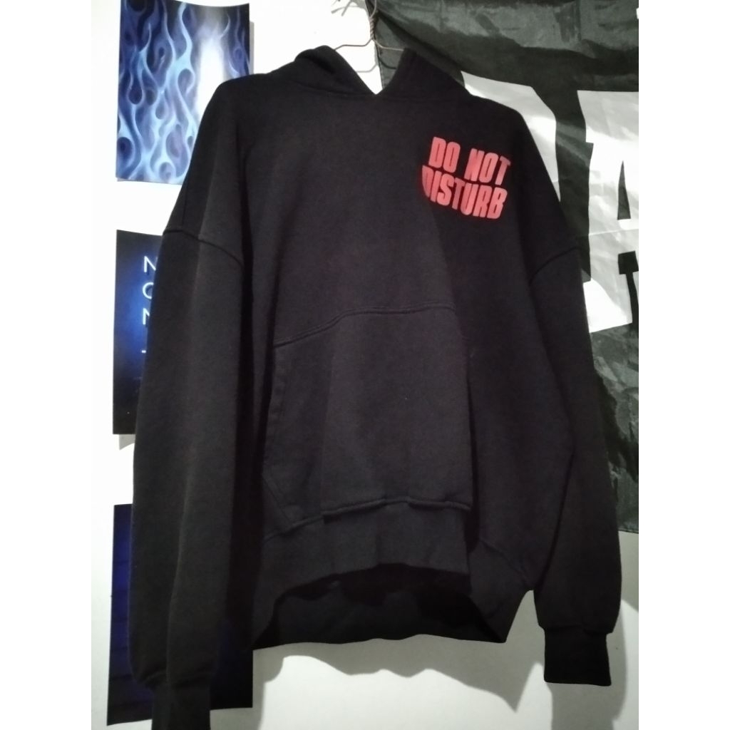 Hoodie Boxy Oversize 330 Gsm Do Not Disturb - Second Ori