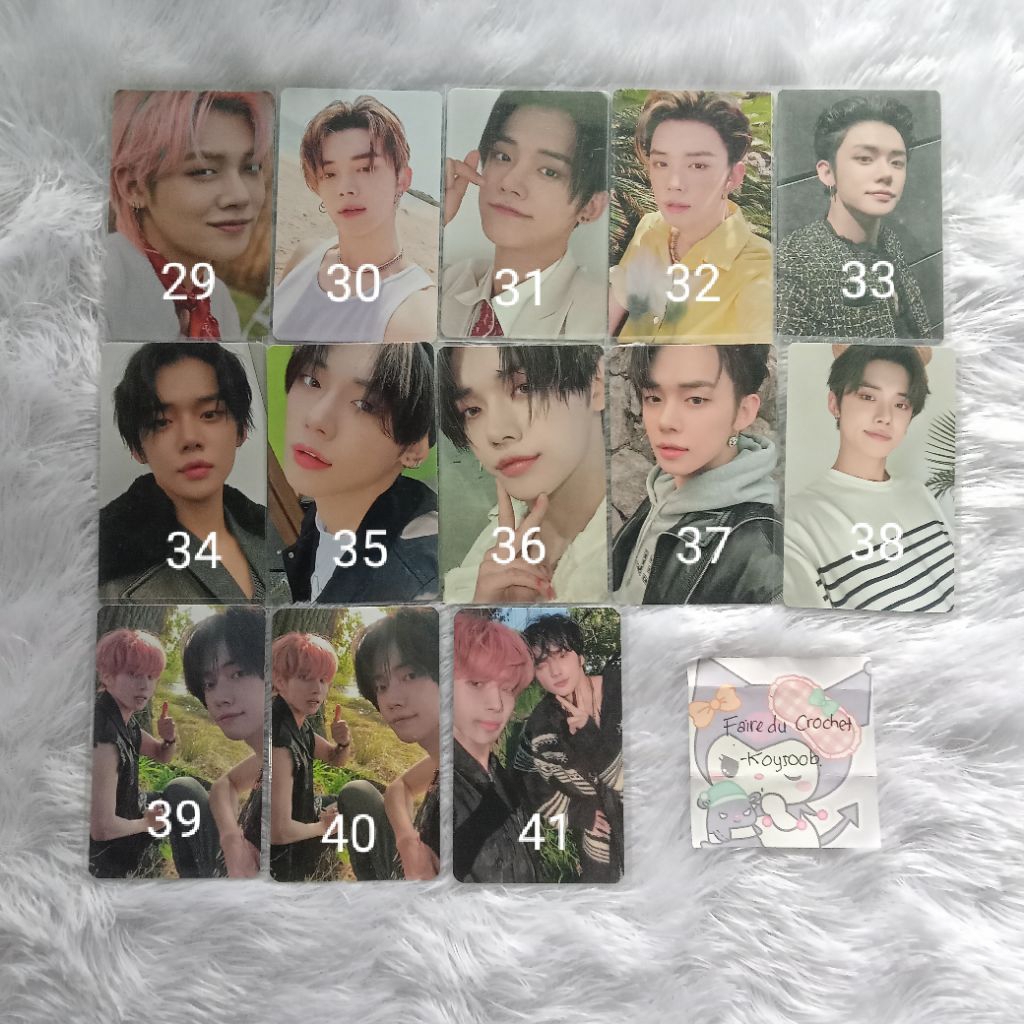 official txt yeonjun photocard album lucky draw dvd