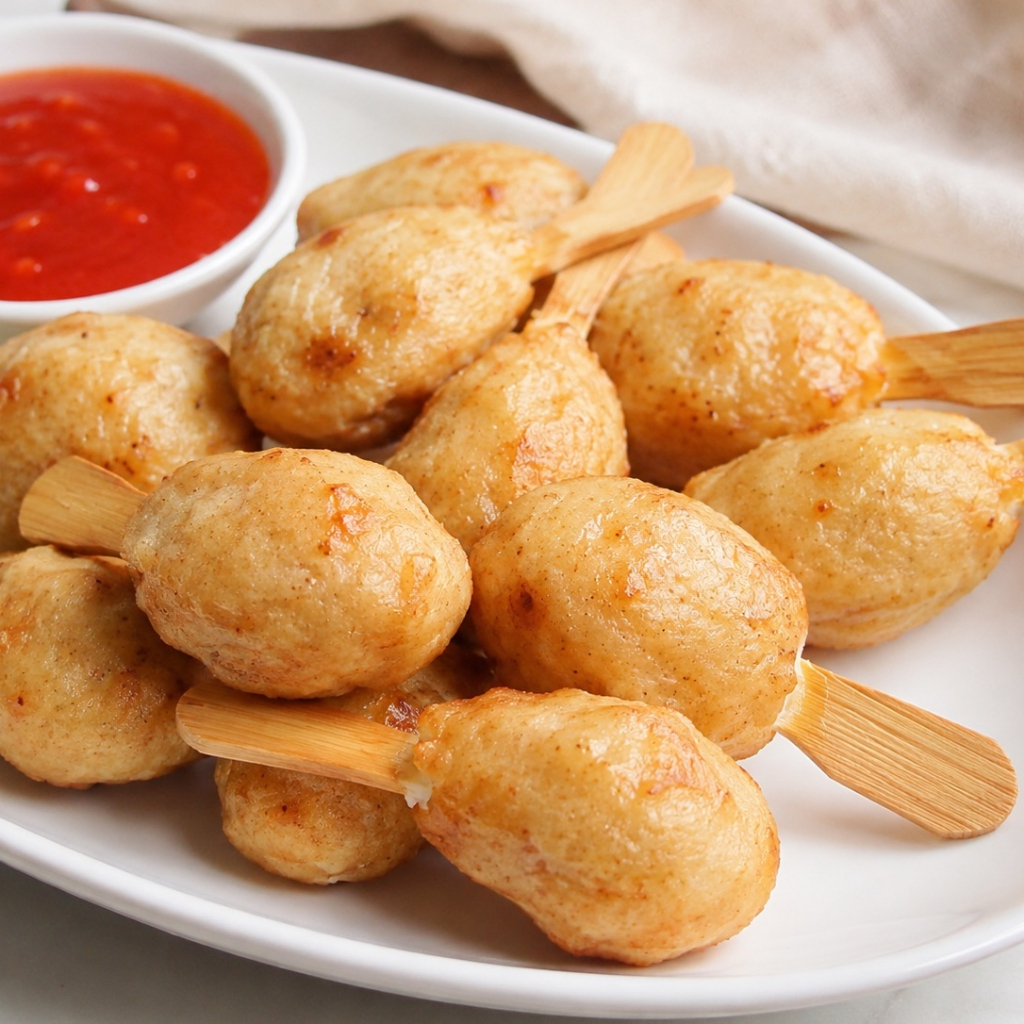 Chicken Sticks Roku Bento Bandung isi 12 - Stik Ayam Udang Frozen Food Kids Friendly