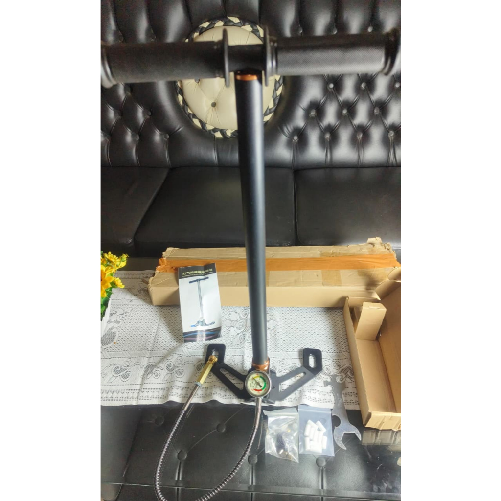 CUCI GUDANG  Pompa senapan angin 6000 psi / pompa pcp barracuda termurah melipat stainless steel 450
