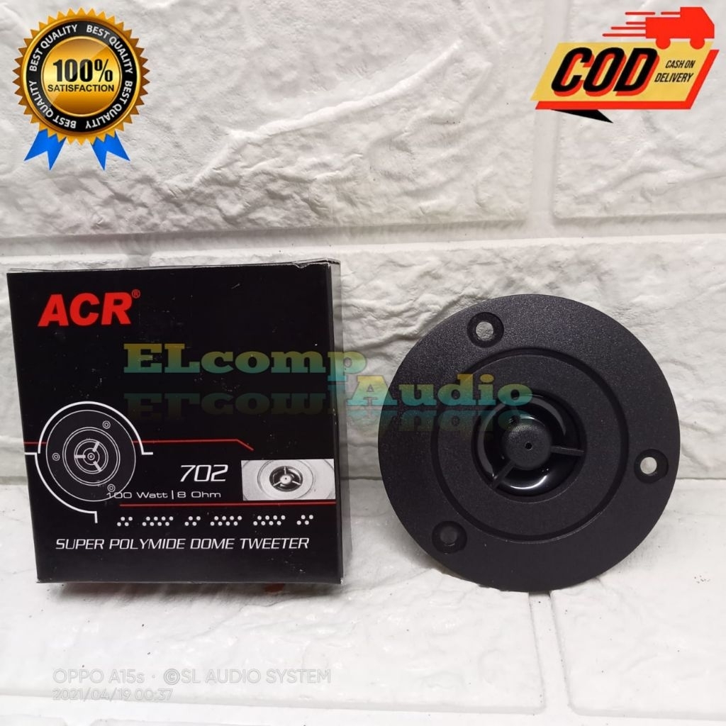 SPEAKER TWEETER ACR 702 POLYMADE DOME TWEETER
