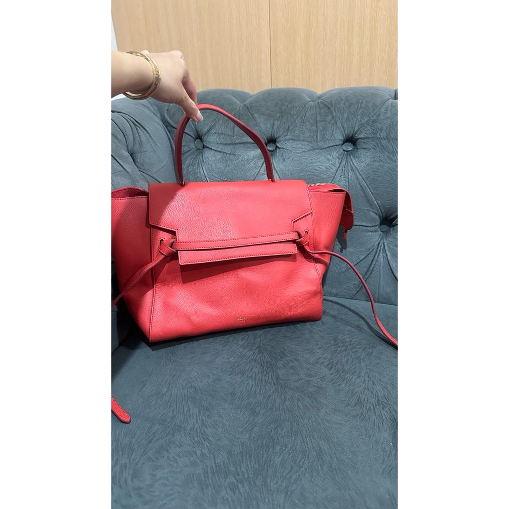 Celine belt bag maroon
