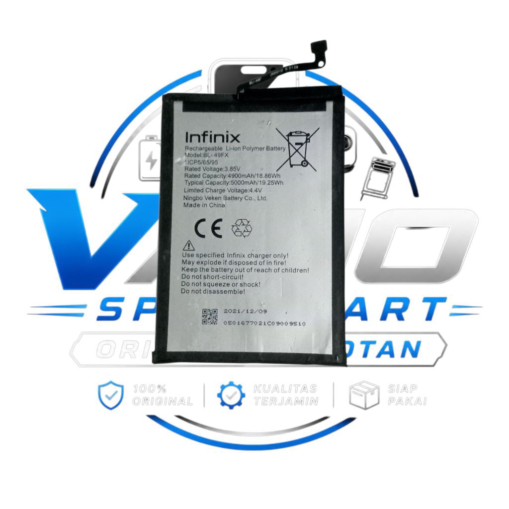 Baterai Batre Infinix Hot 8 (X650) Original Copotan