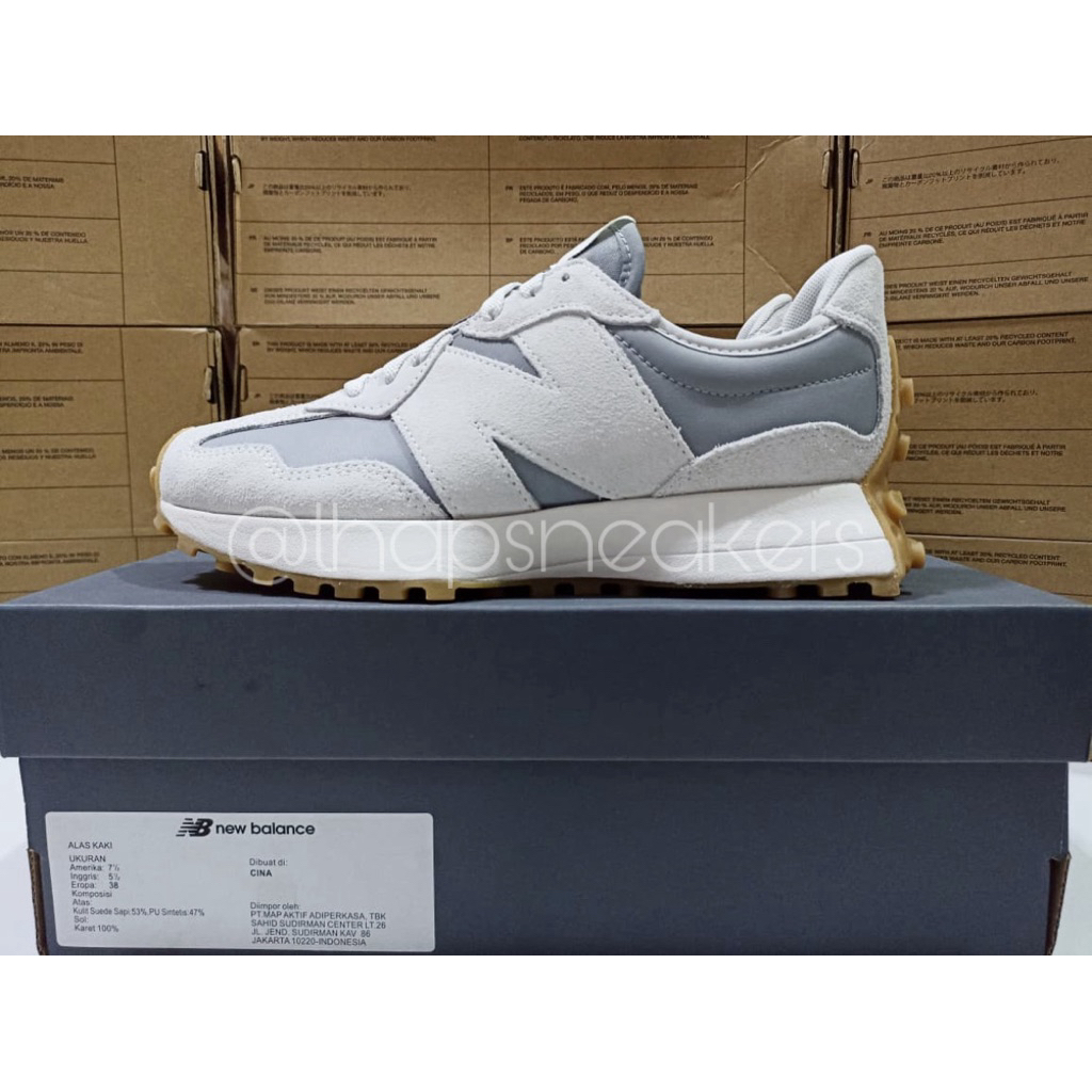 Sepatu Wanita NB 327 Slate Grey Original PT MAP Resmi