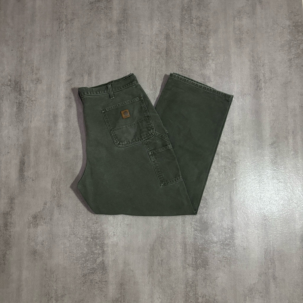 C0244 Long Pant Carhartt Carpenter Moss Green