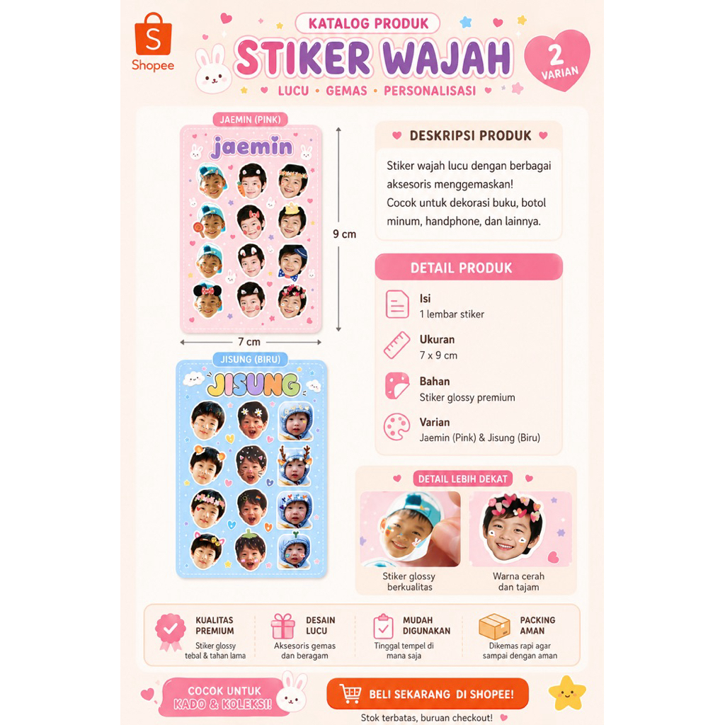 ‼️ BISA CUSTOM ‼️ Sticker Pack NCT Dream Kicik Lucu Jaemin Jisung Kpop