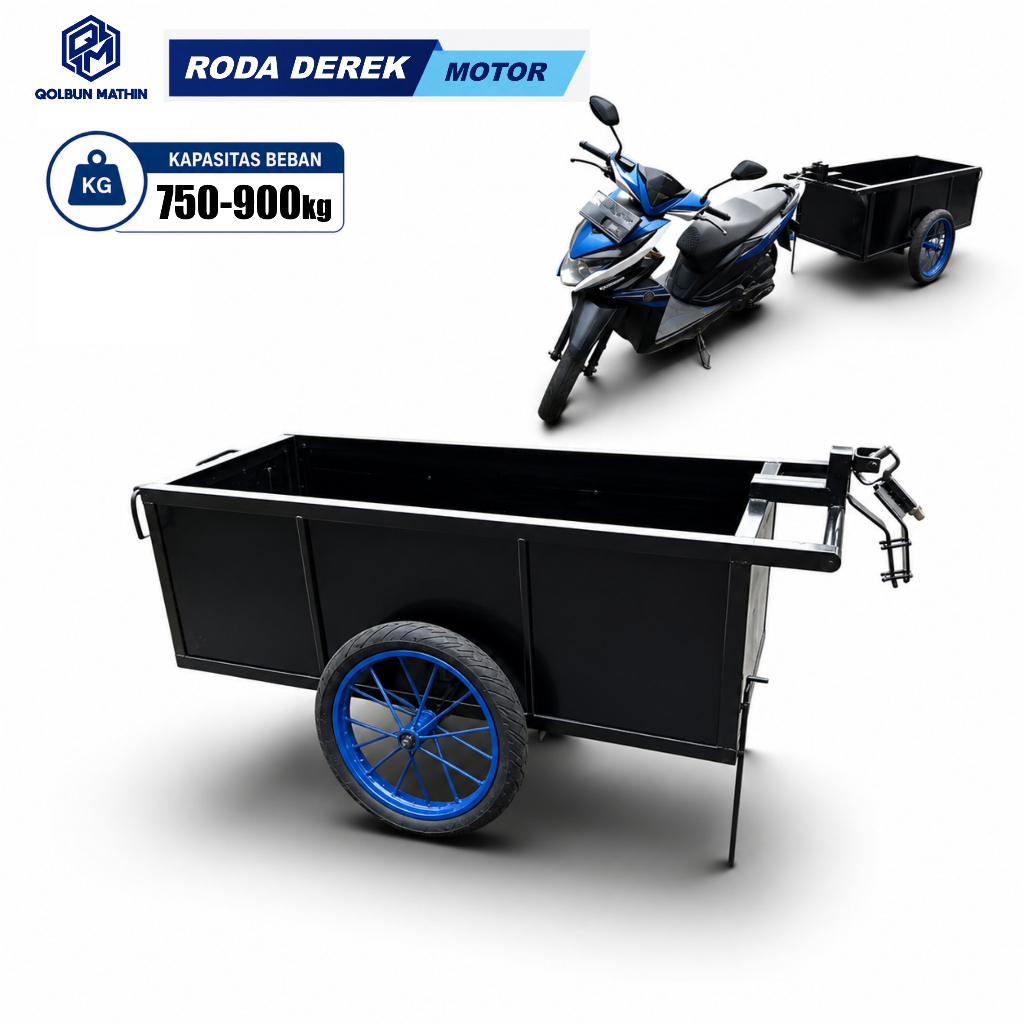 Qolbun Mathin Gerobak Derek Tow Cart Crane Barrow Container Gerobak Kontainer Derek Motor dinding FU