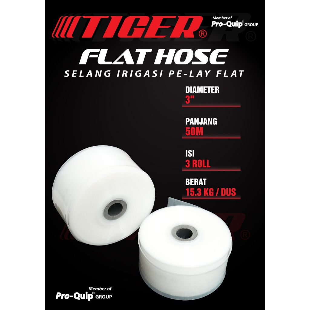 Selang PE Selang Plastik Tiger 2 Inch 3 Inch 50 Meter