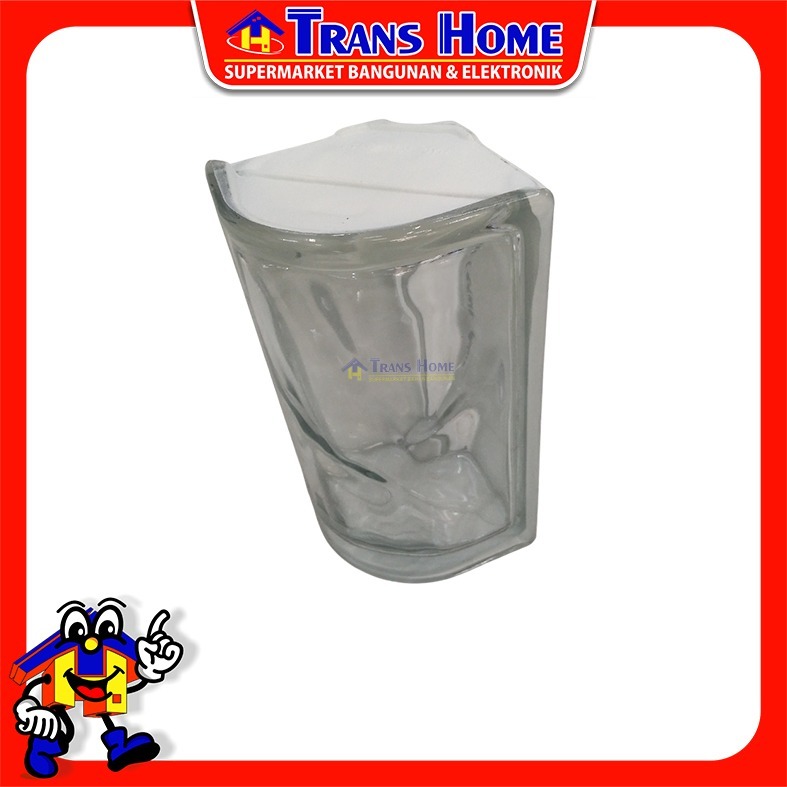 GLASS BLOCK MULIA WAVE CORNER BLOCK (MULIA_GB )