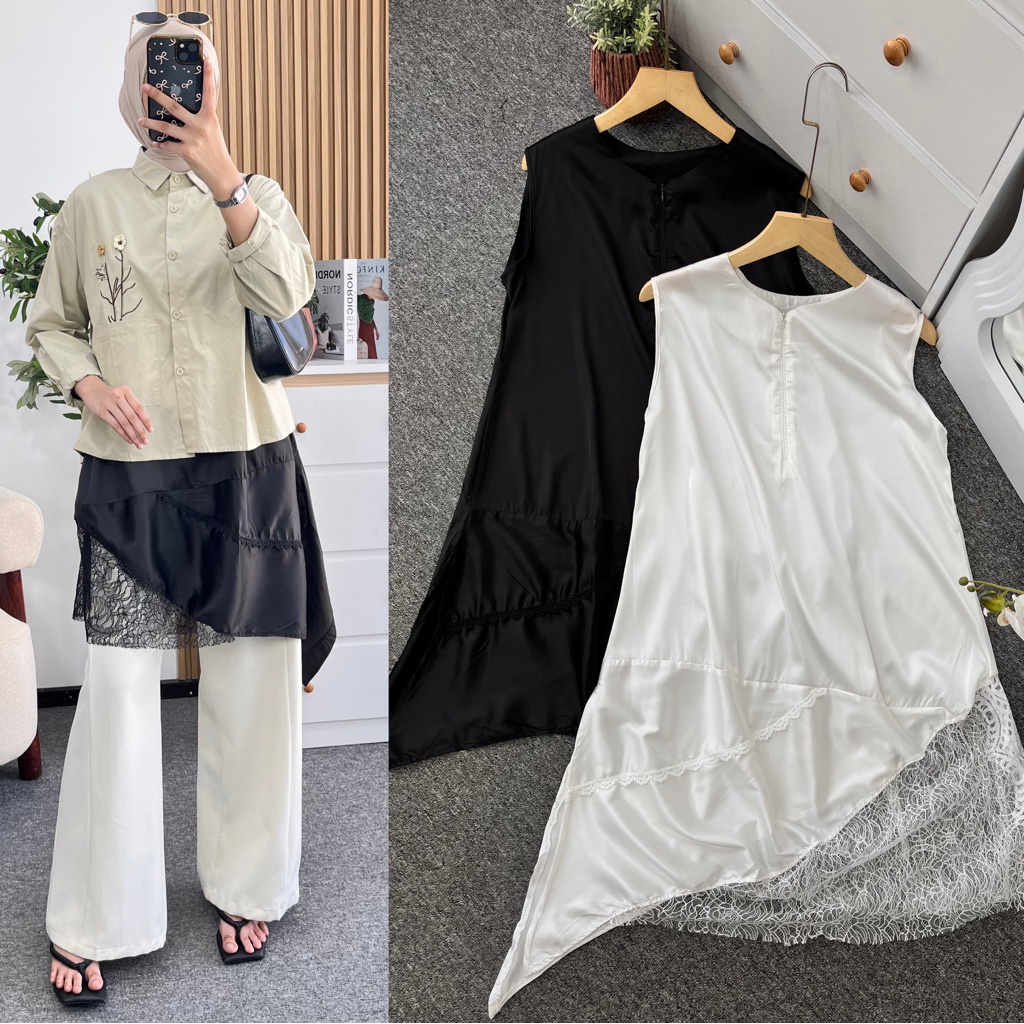 Little butik MELISA LACE INNER TUNIC | Inner tunik
