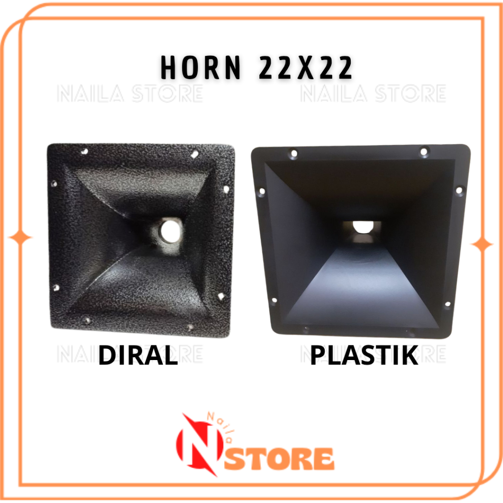 HORN TWITTER/ CORONG TWITTER 22X22 DIRAL/PLASTIK BAHAN TEBAL BERKUALITAS