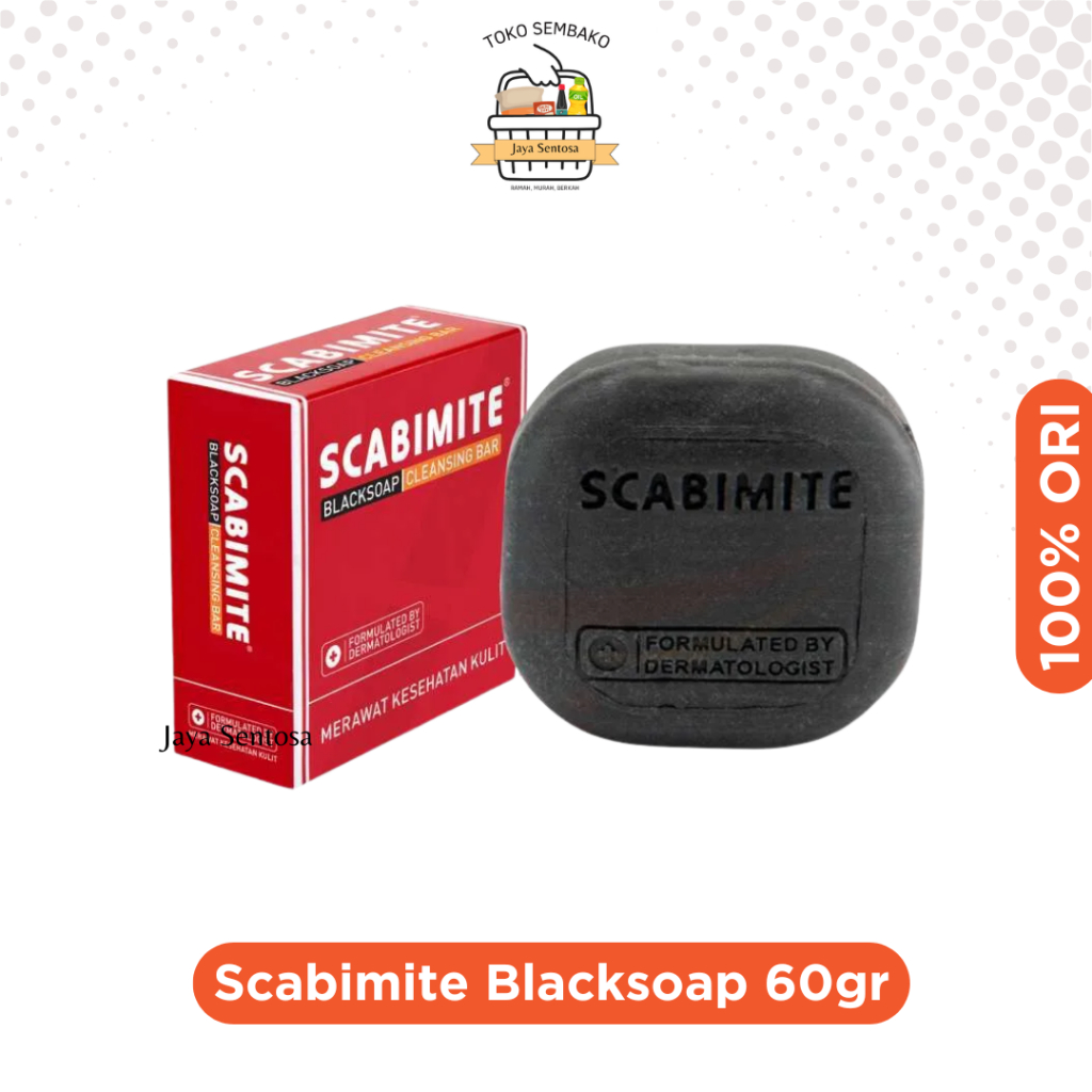 Scabimite Blacksoap 60gr - Sabun Batang Scabimite Blacksoap 1 Pack