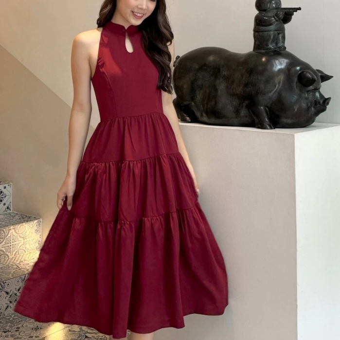 Shanghai Dress / Dress Wanita / Dress Korea Casual AF064