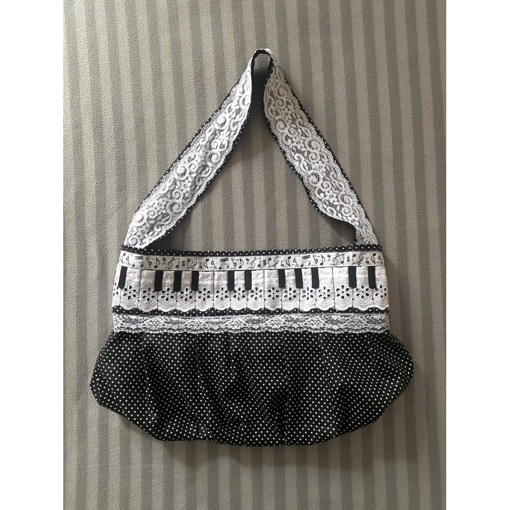 custom button bag