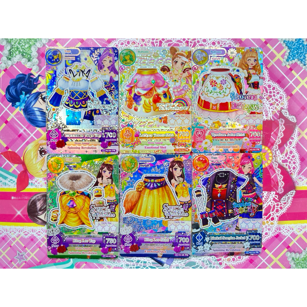 Kartu Aikatsu Premium Indonesia Tyrolean Aries King Leo Skirt Musical Scorpion Mysterious Virgo Loll