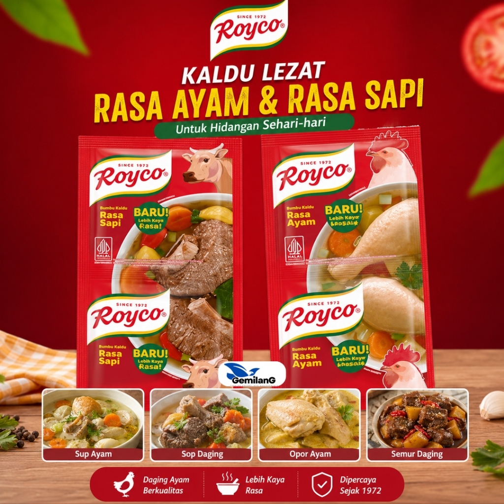 Royco renceng isi 12 sachet royco ayam royco sapi