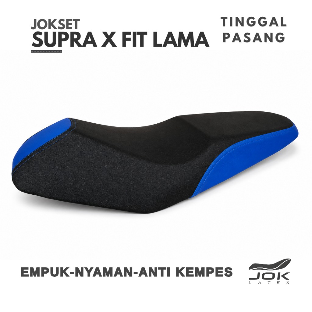 Jok Supra X Fit Lama Roadrace Double Seat Variasi Biru