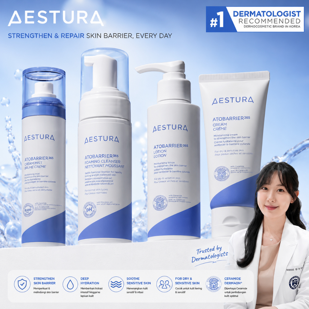 Aestura Atobarrier 365 Cream 80ml / Hydro Essence 200ml / Lotion 150ml / Hydro Soothing Cream 60ml /