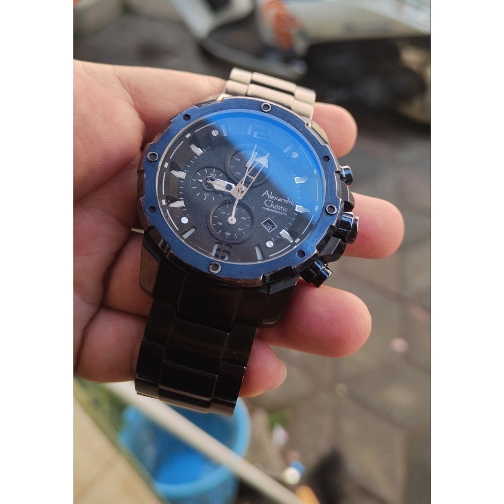 jam tangan original Alexandre Christie pria second bekas preloved