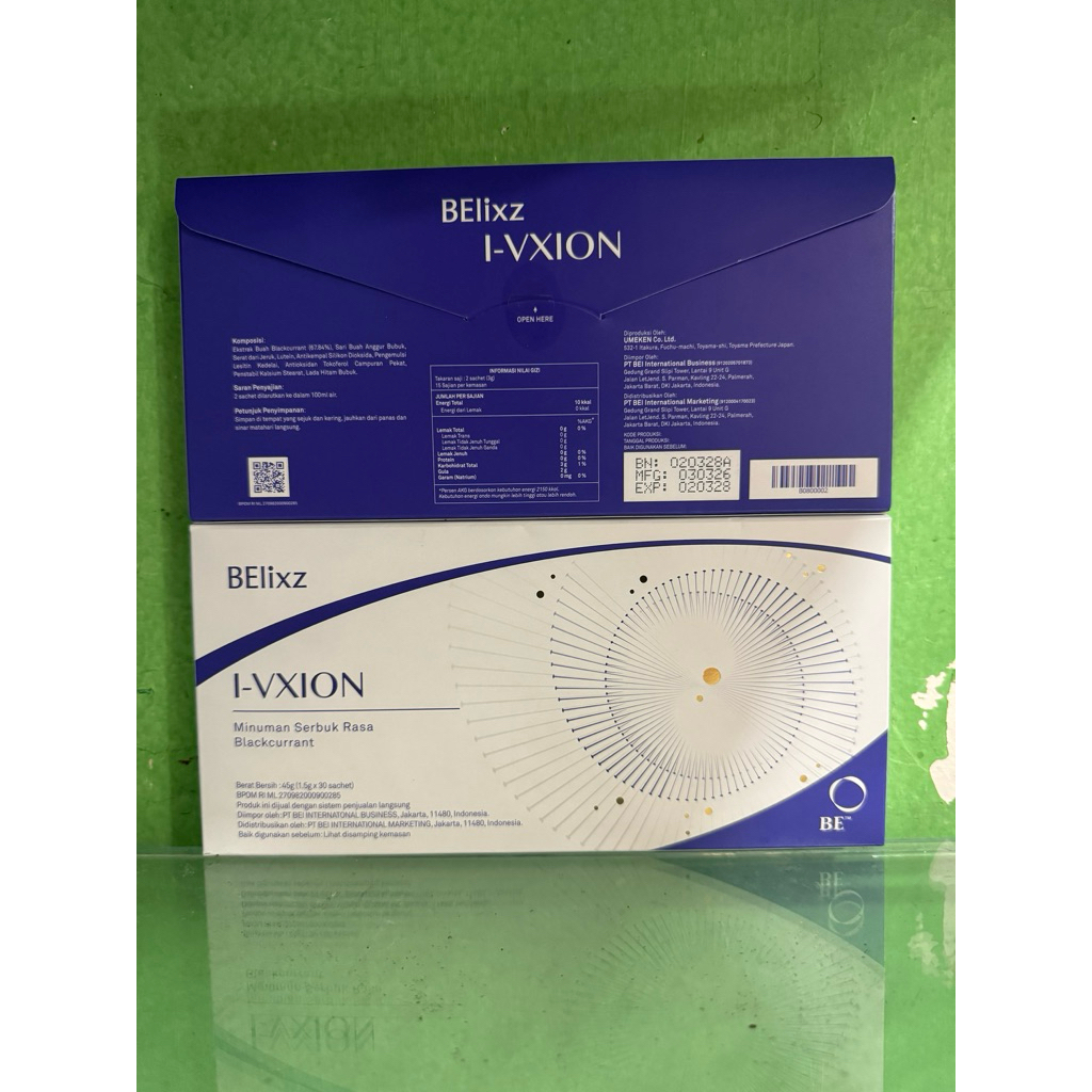 Belixz ivxion minuman serbuk rasa blackcurrant kesehatan mata