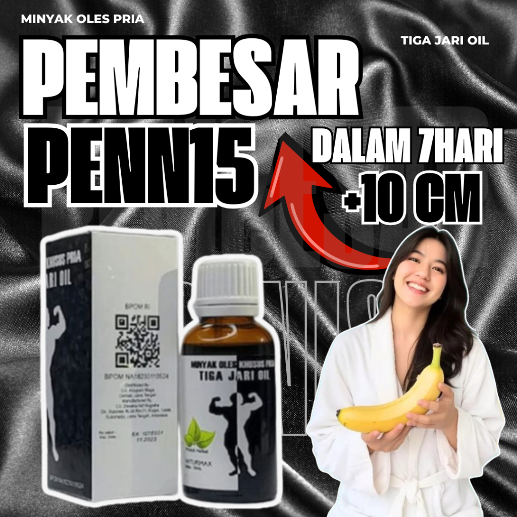 TIGA JARI OIL BPOM P3MBESAR kelaminlaki laki obat tradisional daun bungkus asli papua 100% ORIGINAL 