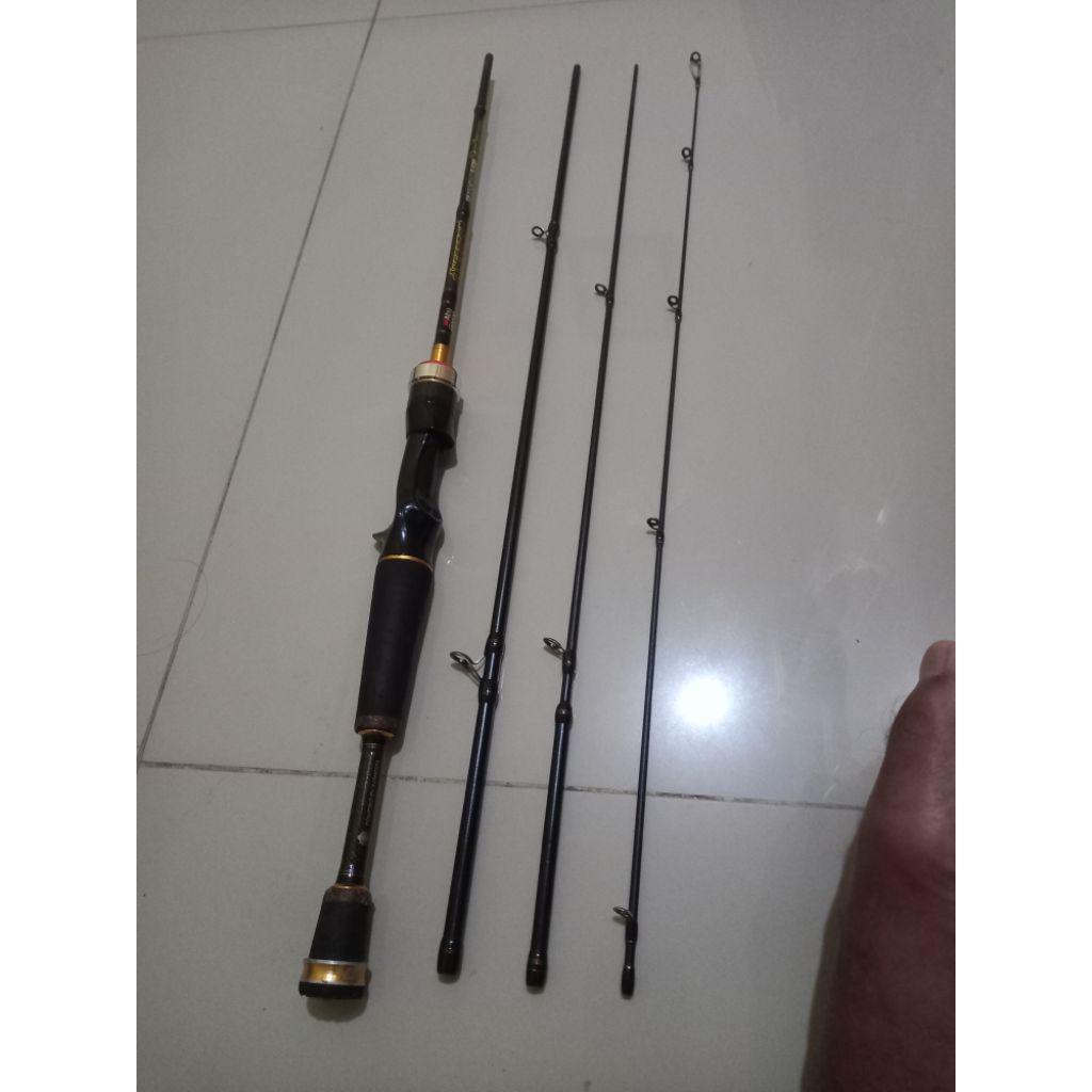 joran travel rod bc abu garcia axecutor custom dari 603 menjadi 664