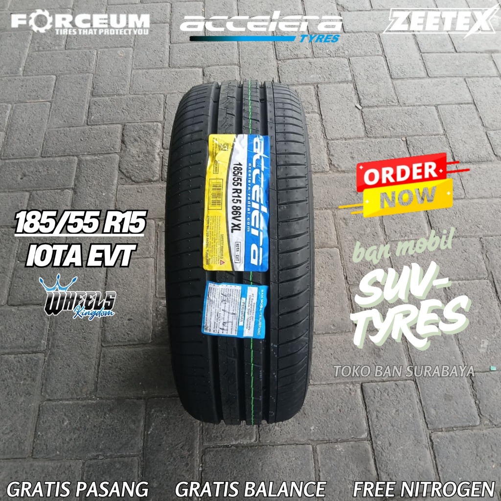 Ban 185 55 r15 Accelera Iota Evt ban tubles Soft Compound Ban Brio Rs