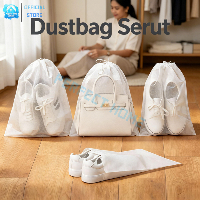 DUSTBAG SERUT MULTIFUNGSI – POUCH PELINDUNG SEPATU & TAS [PERFECTHOME]