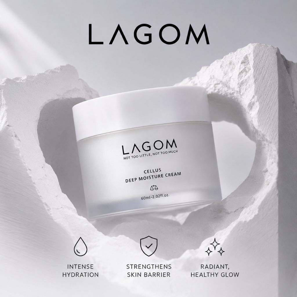 LAGOM Cellus Deep Moisture Cream 60ml Cream 2.02 Fl Oz / Natural Moisturizer/ Nourishing Protecting 
