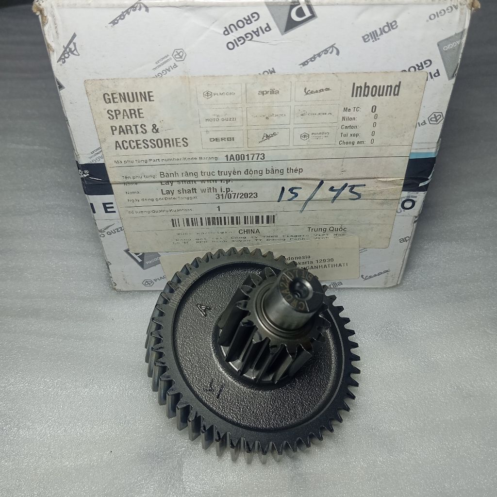 GEAR RASIO VESPA MATIC LX LXV 2V 15/45 MATA
