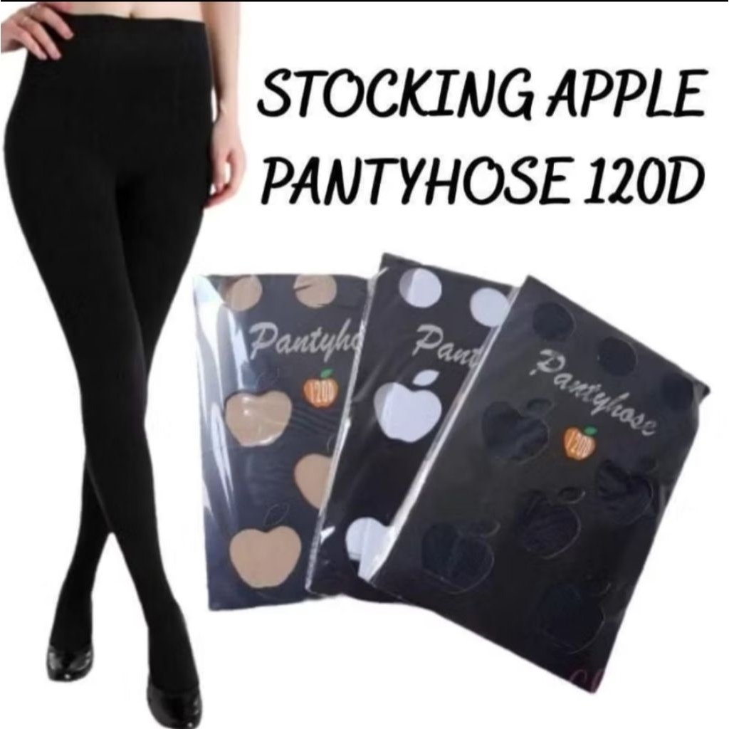 Stocking Apple Pantyhose 120D / 1 Pasang Stoking Celana Tebal