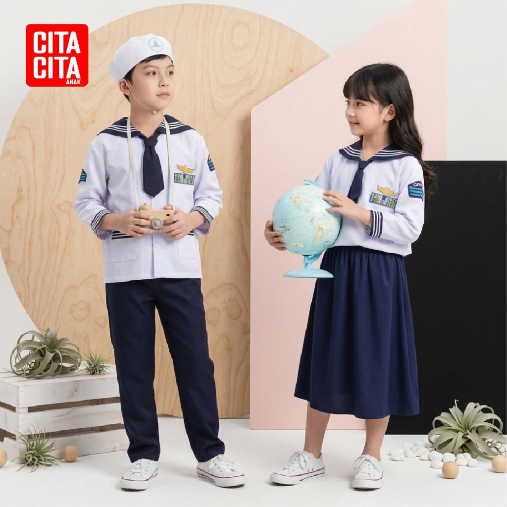 CITA CITA ANAK Baju Profesi Anak Nahkoda Perempuan