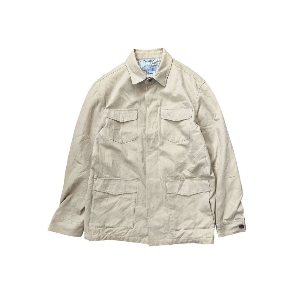 YUKI TORII HOMME - Jaket Parka Jaket Pria Cream Size LL