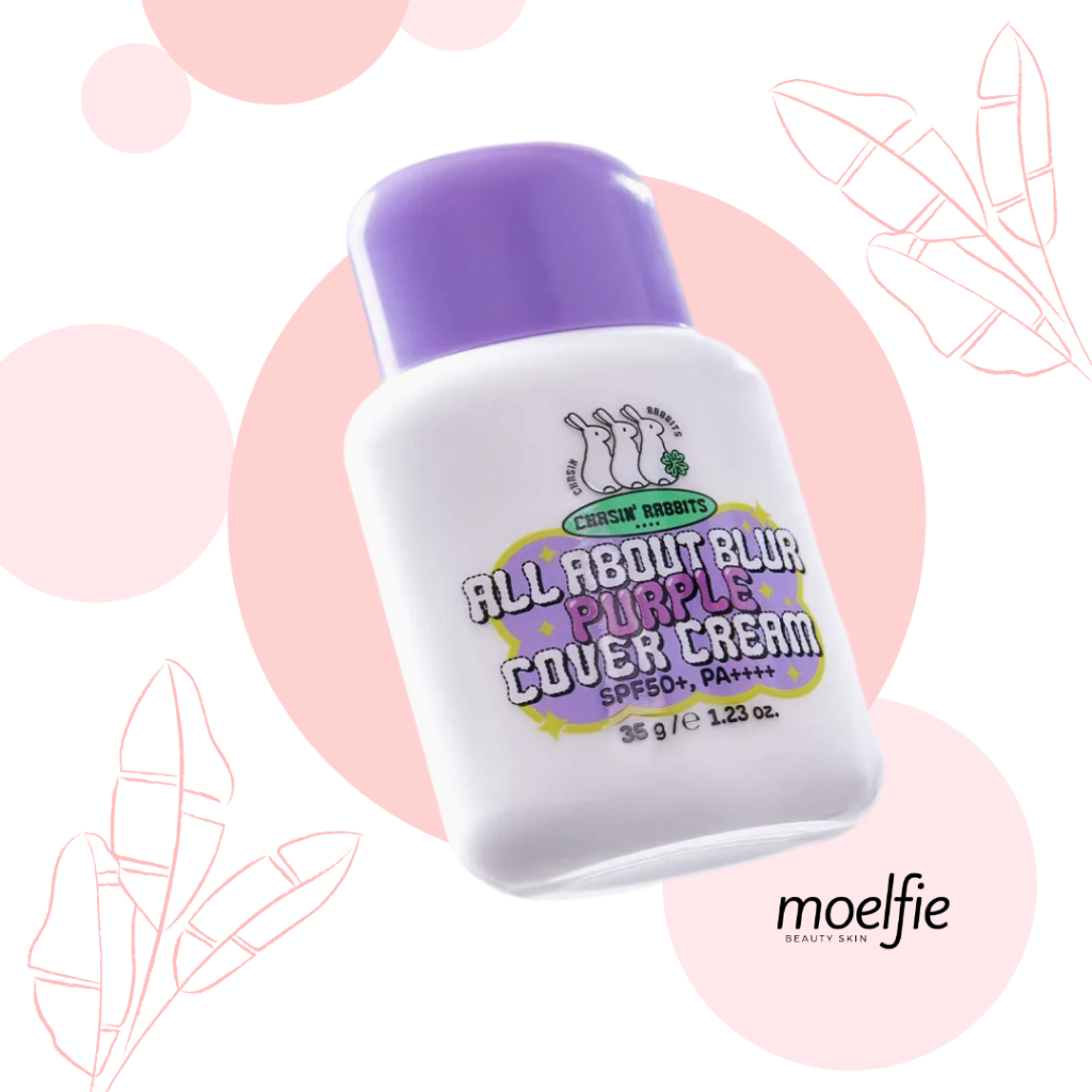 [READY STOCK] CHASIN' RABBITS ALL ABOUT BLUR PURPLE COVER CREAM SPF 50+ PA++++ 35g