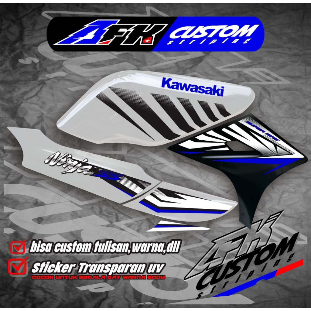 STRIPING NINJA SS/STRIPING NINJA SS CUSTOM/STRIPING NINJA SS KUNING BIRU PUTIH MERAH HIJAU PINK UNGU